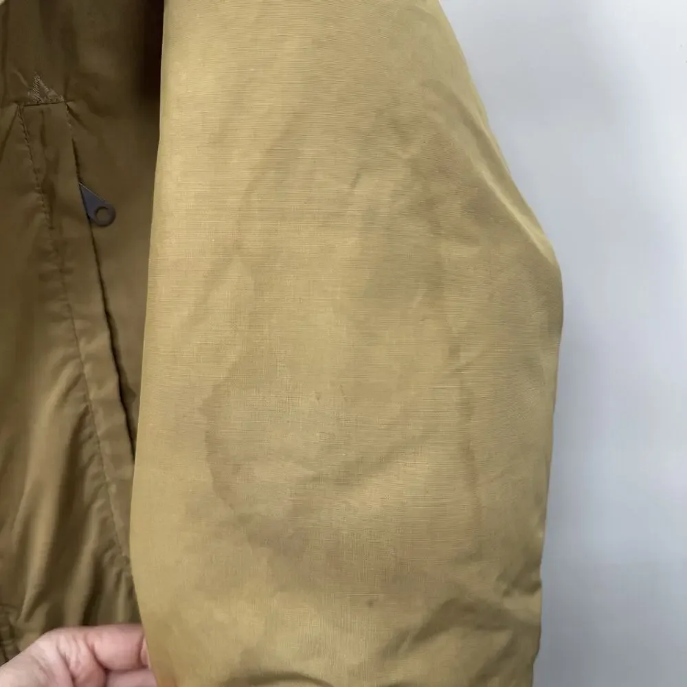 Vintage 70s THE NORTH FACE Down Hooded Puffer Coat Parka Brown Label Mens Large